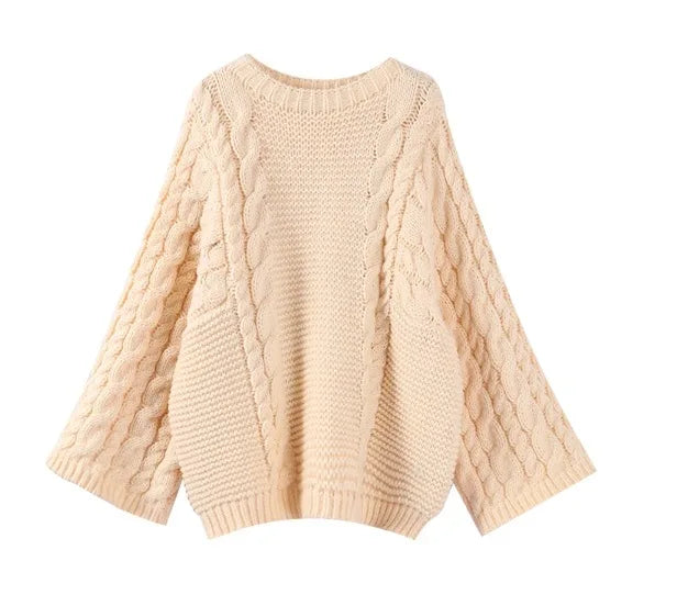 Pull oversize femme, tricot doux pour un maximum de confort. Style décontracté et chic, parfait pour l'hiver.