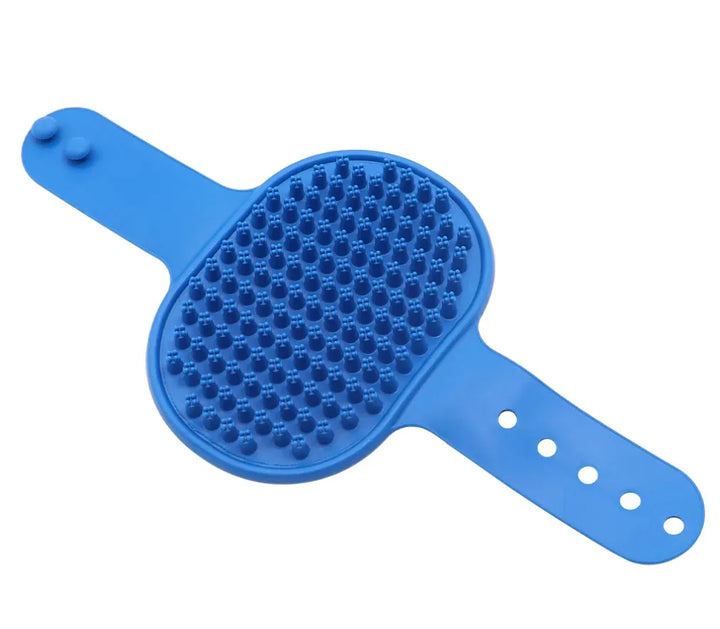Brosse à picots silicone pour chien et chat, massage relaxant, nettoyage profond et démêlage facile des poils d'animaux.
