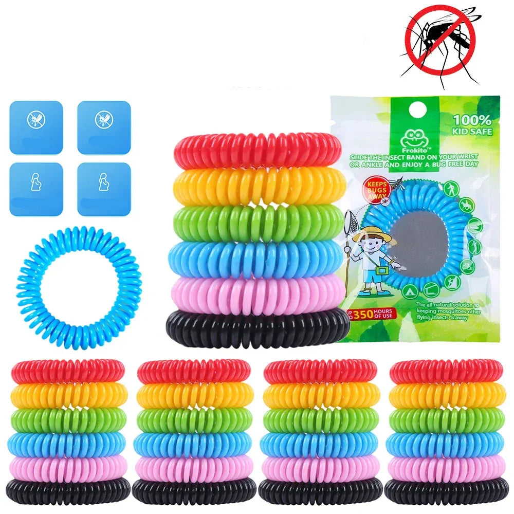 Bracelet anti-moustiques naturel enfants et adultes, protection été efficace et sûre.
