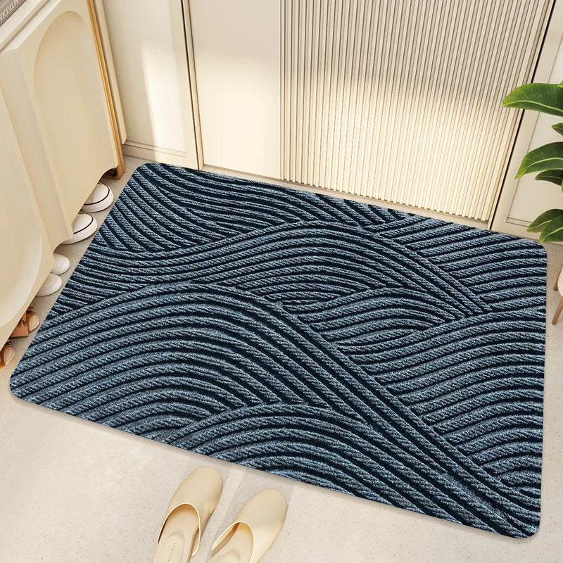 Paillasson géométrique antidérapant PureStep, moderne et résistant, parfait pour l'entrée intérieure ou extérieure.