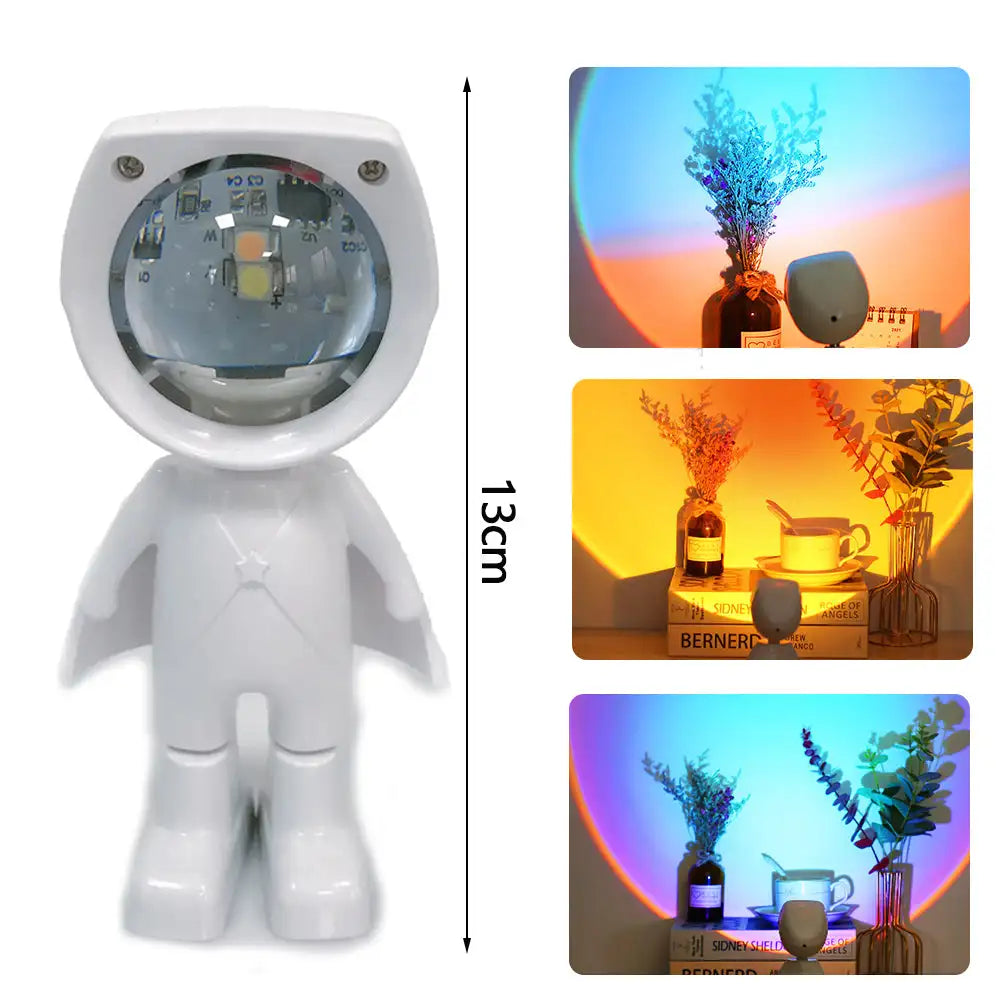 Lampe LED arc-en-ciel rechargeable, idéale pour la photographie et créer une atmosphère unique.