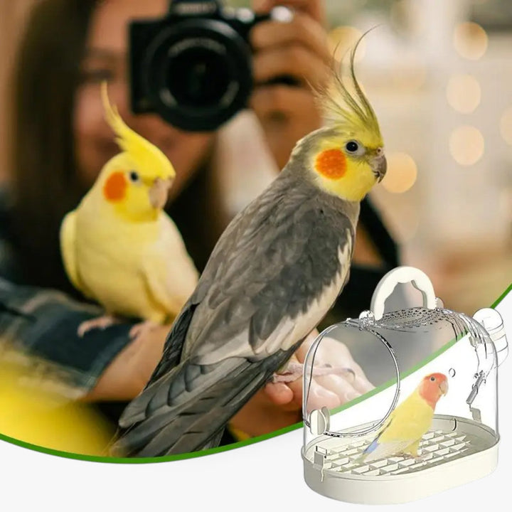 Cage de transport légère et respirante pour petits animaux. Convient aux hamsters, oiseaux et autres petits compagnons.