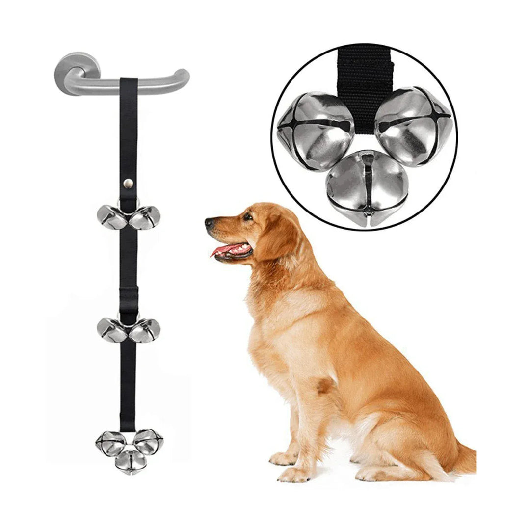 Chien utilise une clochette pour signaler la porte, un outil d'entraînement et de propreté intelligent.