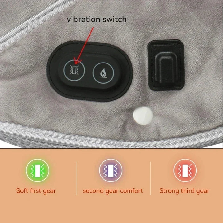 Coussin de massage chauffant portable pour épaules et cervicales, idéal pour soulager l'arthrite et la douleur.