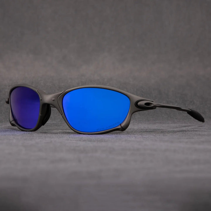 Lunettes polarisées unisexes monture métal/verres rouges. Idéales pour la conduite, le voyage et vision sans éblouissement.