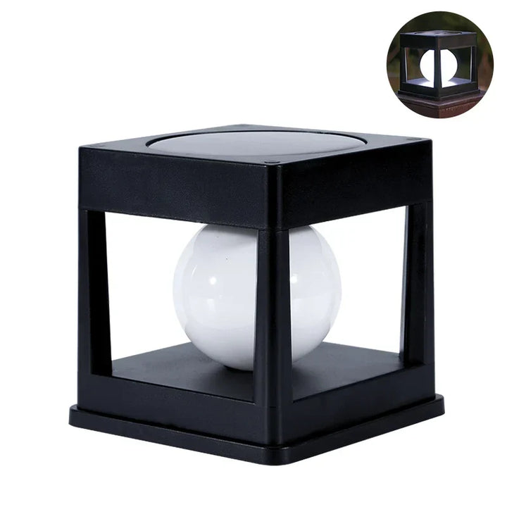 Solution d'éclairage extérieur écologique : lampe solaire LED pour jardin et terrasse.