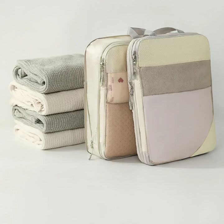 Sacs de rangement compression pour valise, gardent vos affaires organisées et compactes durant vos voyages.