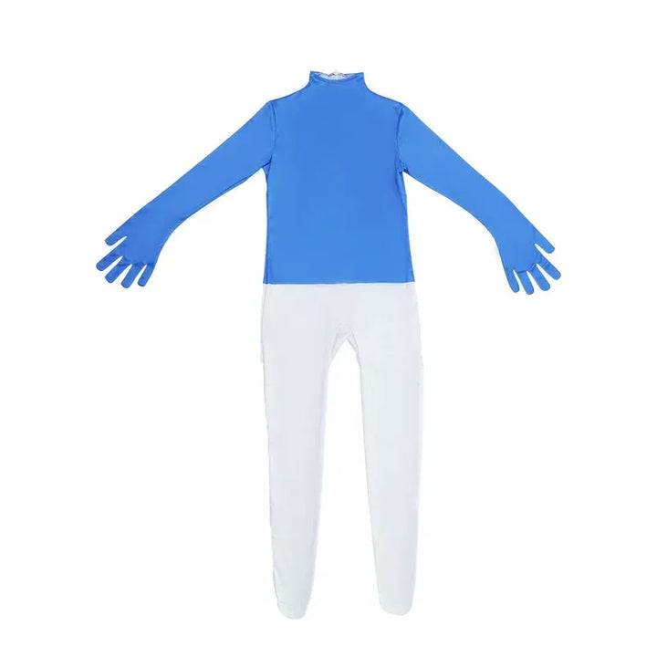 Déguisement Schtroumpf bleu adulte, idéal pour cosplay, soirées à thème, carnaval ou Halloween. Polyester.