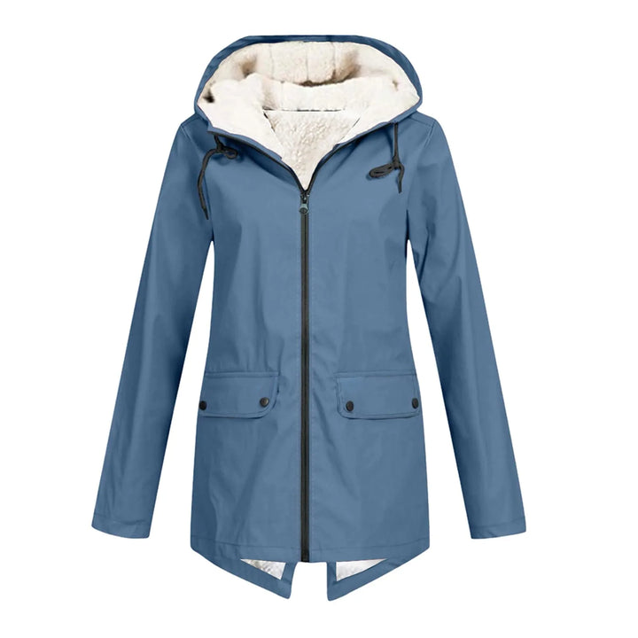 Veste parka longue et élégante pour femme, coupe féminine, offrant chaleur et style en hiver.