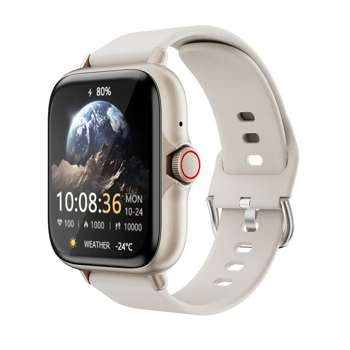 Montre intelligente unisexe étanche avec suivi cardiaque, sommeil et sport, compatible Android/iOS.