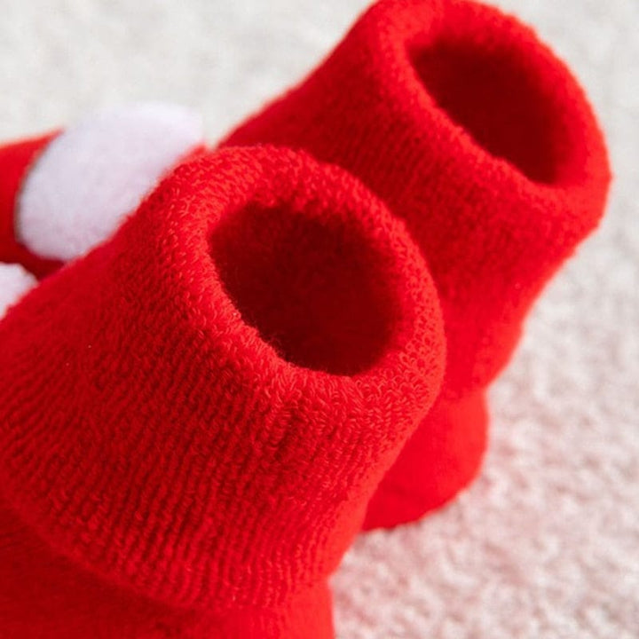 Confortables chaussons bébé de Noël, antidérapants, parfaits cadeaux pour filles et garçons.