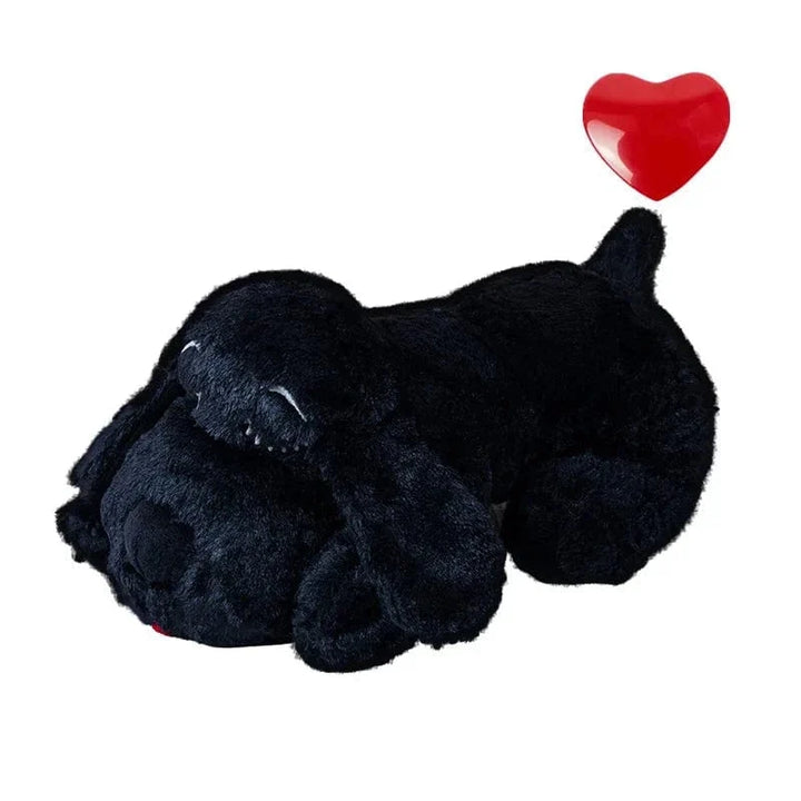 Jouet interactif pour chien, peluche douce anti-stress avec battement de cœur pour réconfort et calme.