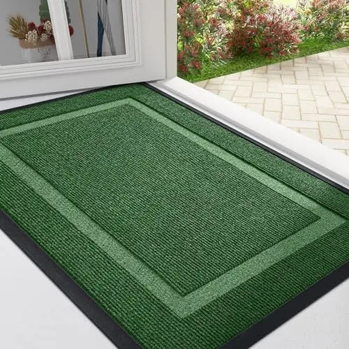 Tapis d'entrée en caoutchouc durable, antidérapant. Pour intérieur ou extérieur, nettoyage facile, résiste aux intempéries.