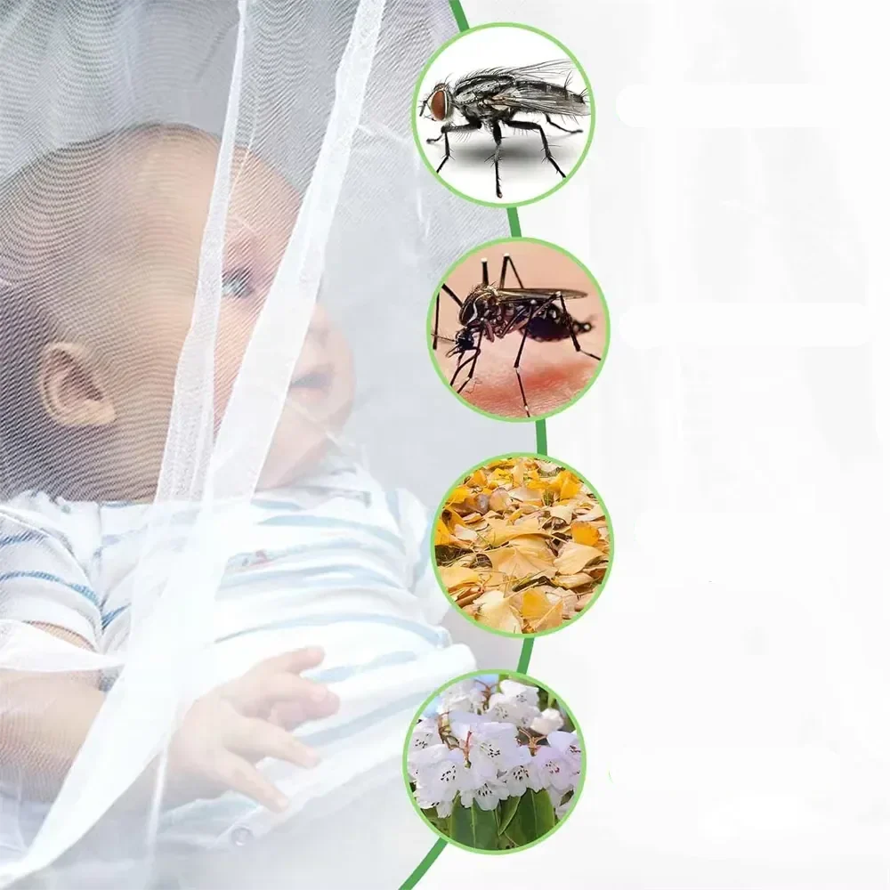 Filet de protection bébé contre les moustiques, essentiel pour poussette et berceau.