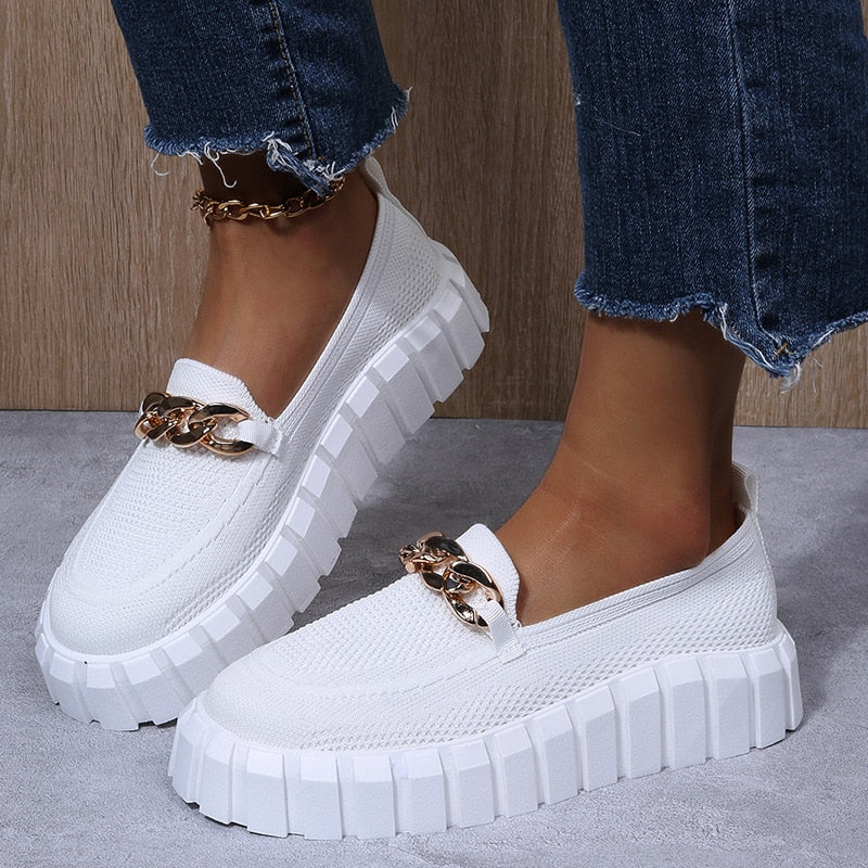 Chaussures de sport orthopédiques Mira pour femmes, confortables avec semelle épaisse tendance.