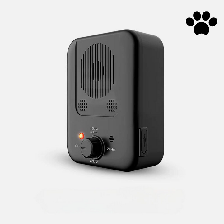 Appareil anti-aboiement automatique pour animaux de compagnie, favorise le calme du chien.