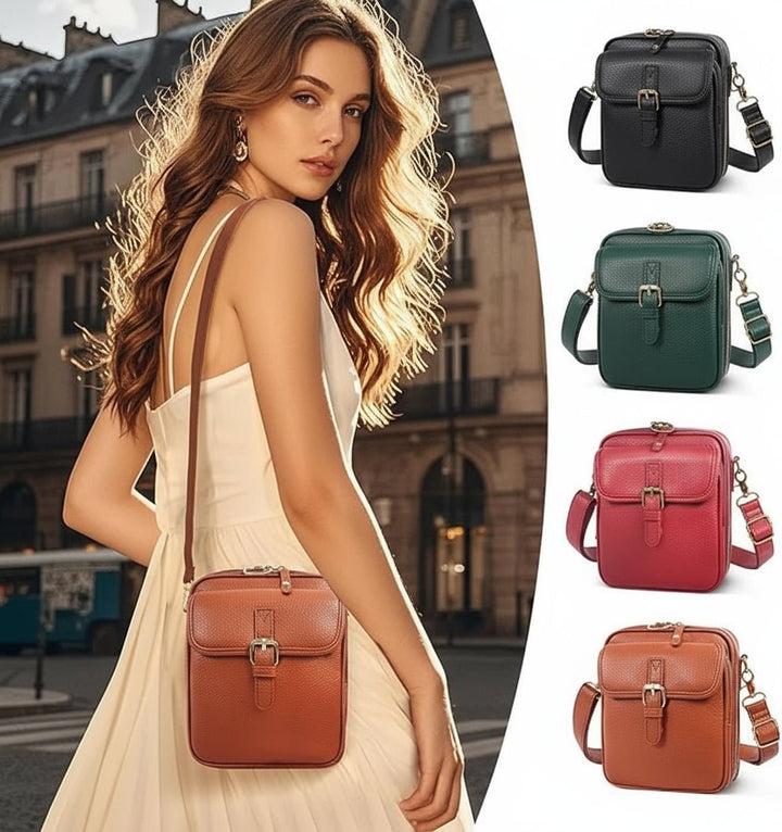 Sac bandoulière anti-vol DAYGUARD noir compact, idéal pour voyage sécurisé et usage quotidien. Unisexe, élégant et durable.