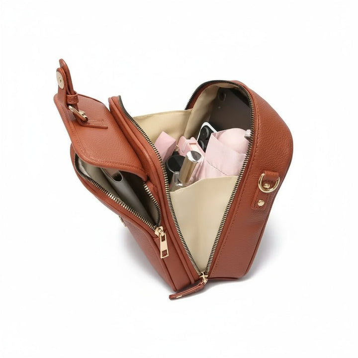 Sac bandoulière compact DAYGUARD polyvalent, vert. Sécurité accrue pour vos essentiels, parfait pour hommes et femmes.