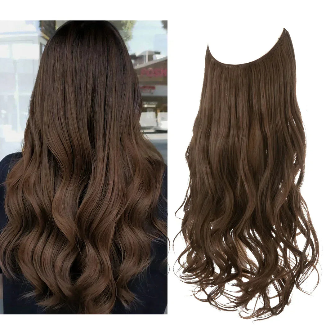 Postiche mèche de cheveux naturels, pour un volume et une longueur visiblement augmentés.