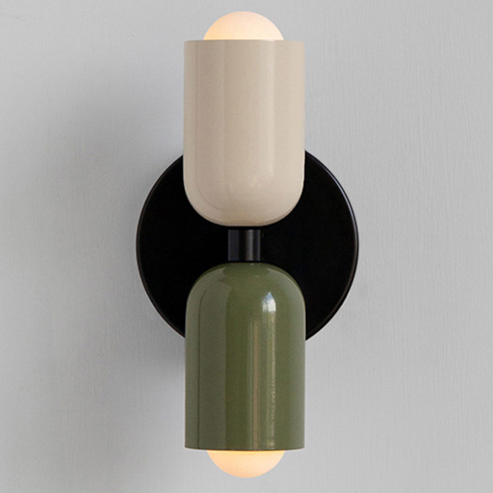 Lampe murale LED contemporaine, lumière d'ambiance double face pour home staging.
