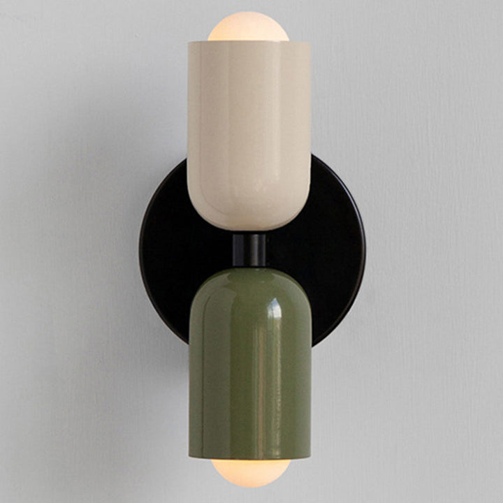 Lampe murale LED contemporaine, lumière d'ambiance double face pour home staging.