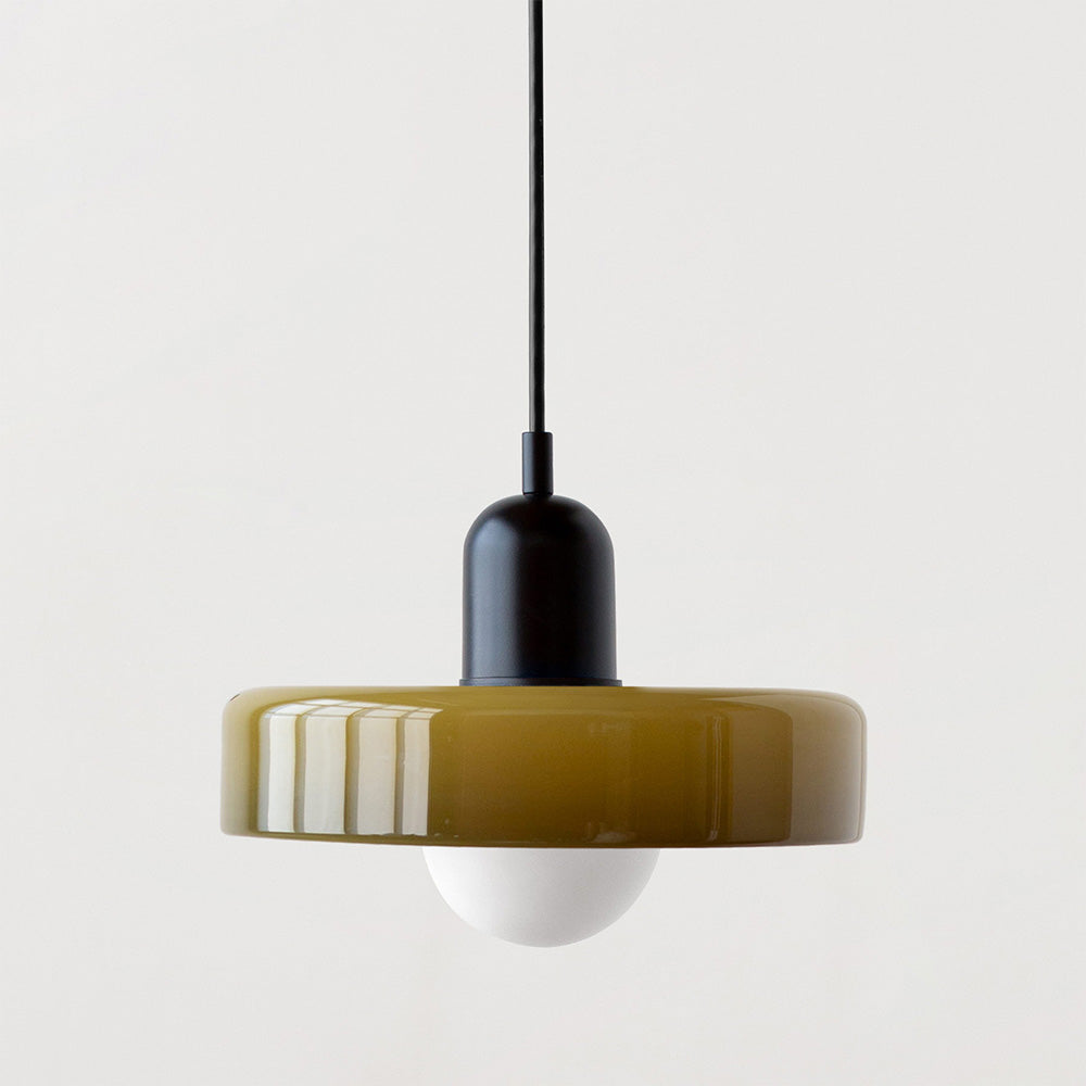 Suspension décorative Bauhaus, verre coloré et moderne, sublime votre intérieur.