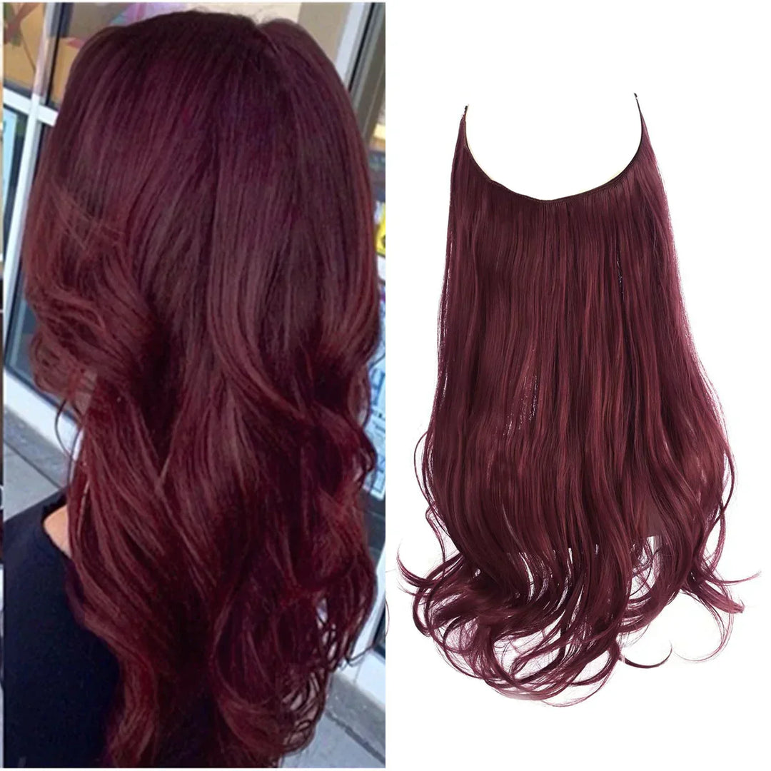 Set d'extensions de cheveux naturels pour volume spectaculaire et longueur sublime.