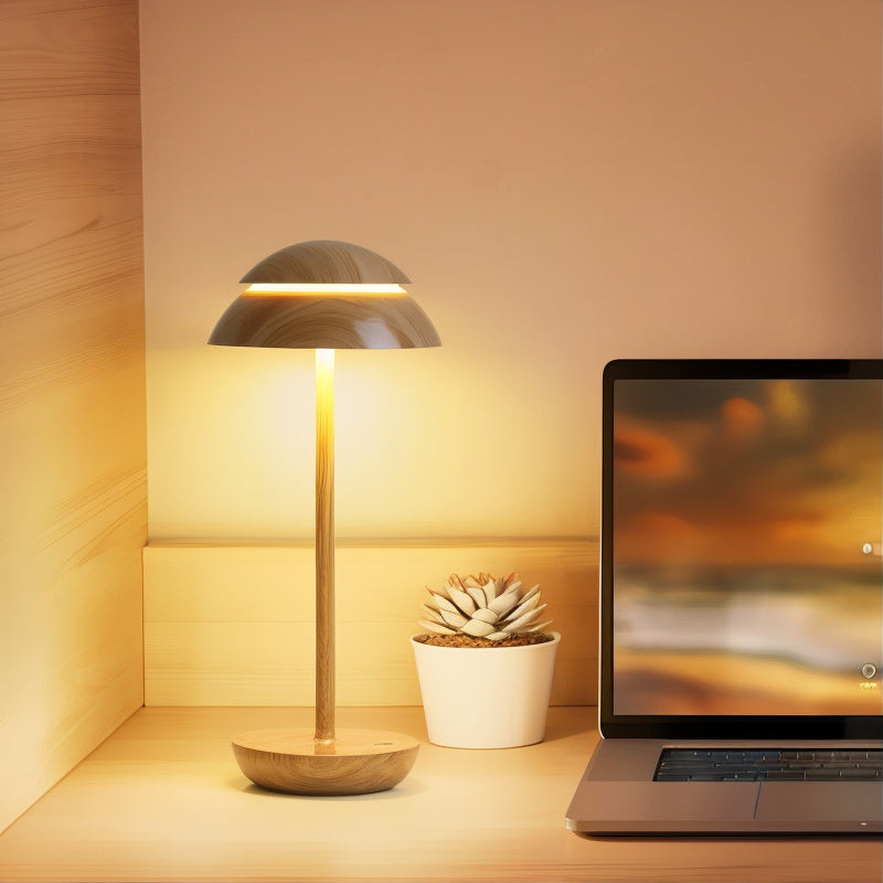 Lampe de table design élégante avec lumière chaude, rechargeable et sans fil, idéale pour créer une ambiance intime.