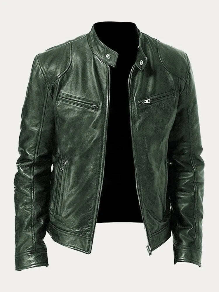 Veste motard décontractée femme noire, style moderne et élégant, parfaite pour le quotidien.