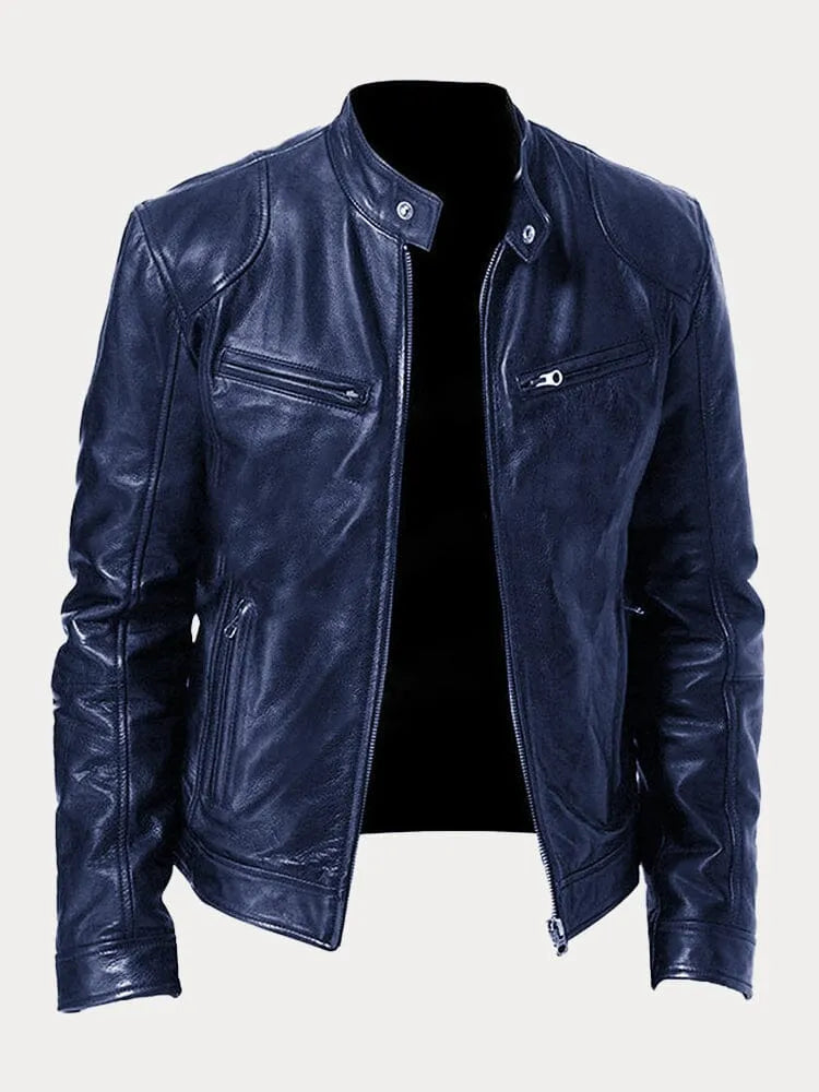 Veste zippée femme coupe motard, blanche, moderne et élégante pour un look décontracté.