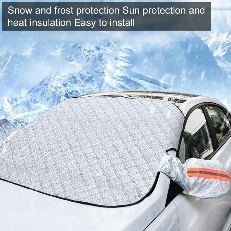 Housse pare-brise magnétique FrostGuardia: protection hiver antigel, neige et givre pour voiture.