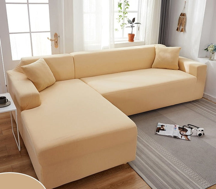Housse de canapé imperméable disponible en plusieurs couleurs, pour personnaliser votre décoration salon.