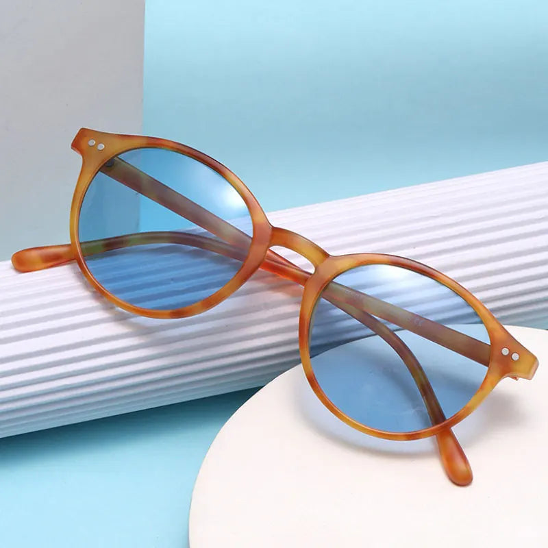 Style vintage: lunettes de soleil rondes rétro polarisées UV400 pour protection solaire été.
