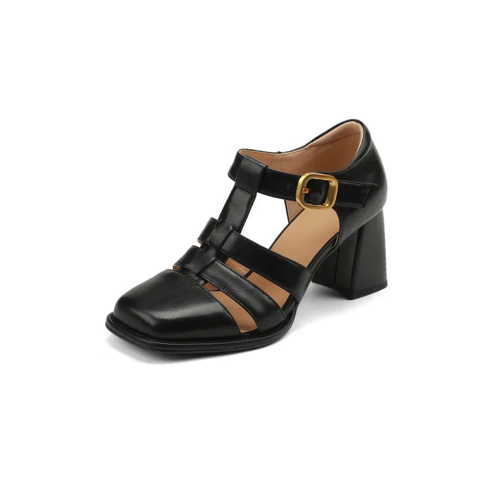 Chaussures Rivanza femme, talons blocs. L'élégance vintage et le confort pour une mode intemporelle.