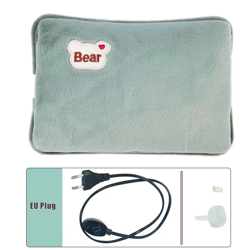 Chaleur réconfortante avec la bouillotte électrique rechargeable, idéale pour lutter contre le froid et le stress.
