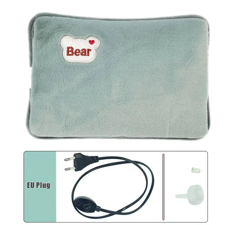 Chaleur réconfortante avec la bouillotte électrique rechargeable, idéale pour lutter contre le froid et le stress.