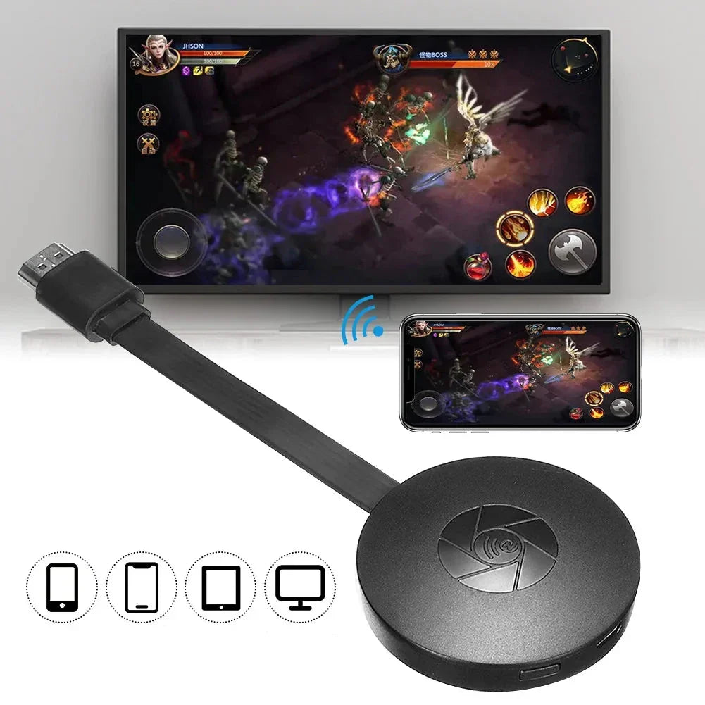Clé HDMI MirageLink Miracast/AirPlay pour partage d'écran sans fil HD, présentation et streaming.