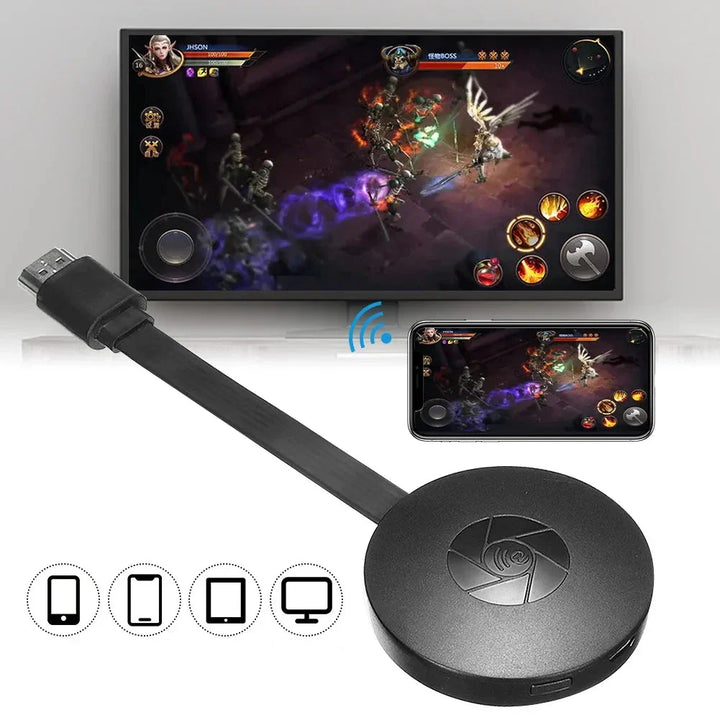 Clé HDMI MirageLink Miracast/AirPlay pour partage d'écran sans fil HD, présentation et streaming.