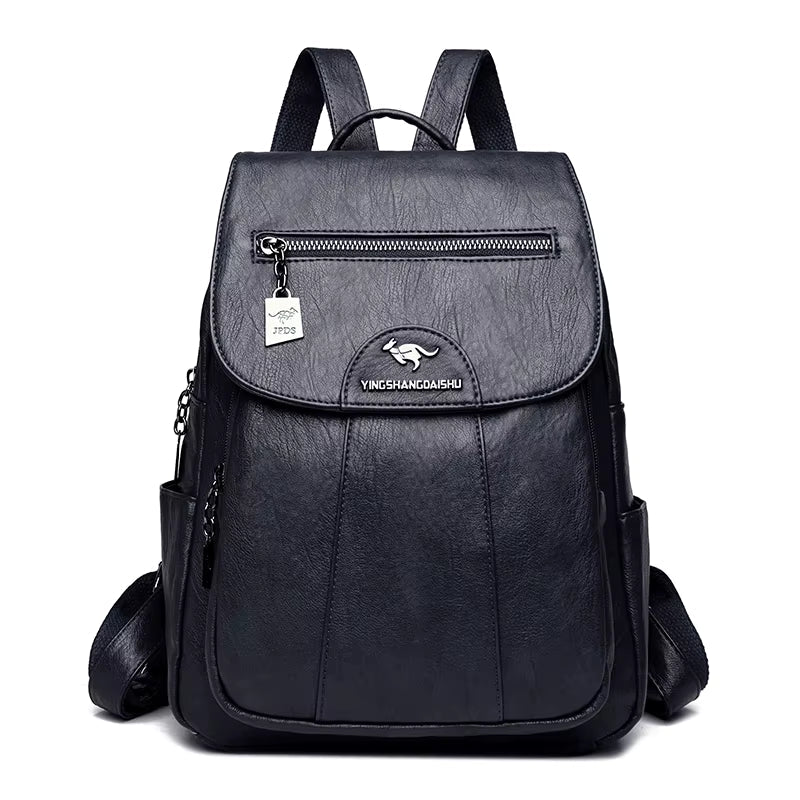Sac à dos femme Silvy en cuir PU, élégant et pratique, idéal pour la ville et accessoire mode.