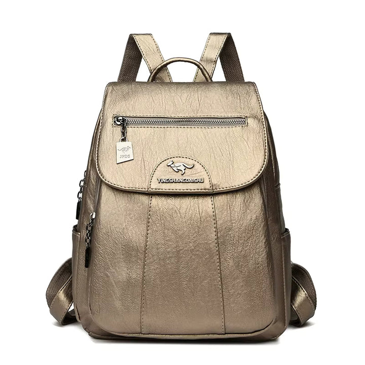 Sac à dos femme Silvy en cuir PU avec organiseur, parfait pour un usage quotidien et une praticité optimale.