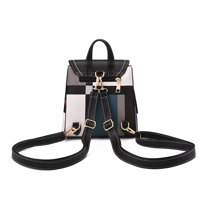 Texture du cuir vegan du sac à dos femme, doux, résistant et respectueux de l'environnement.