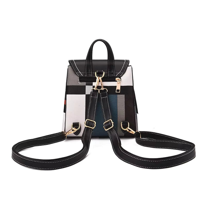Texture du cuir vegan du sac à dos femme, doux, résistant et respectueux de l'environnement.