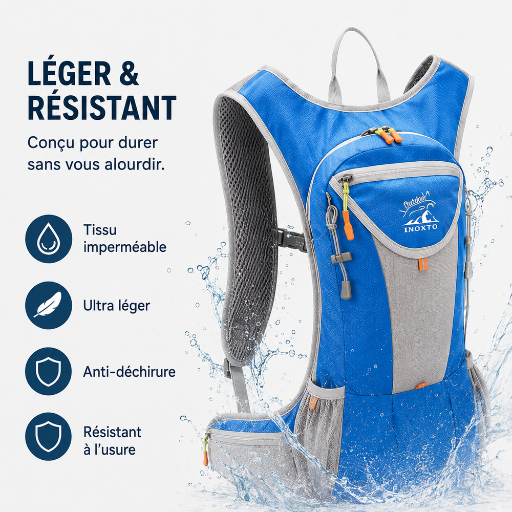 Sac à dos femme de trekking, ultraléger et résistant à l'eau, parfait pour l'aventure en nature.