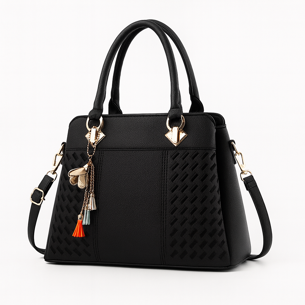 Élégant sac bandoulière de luxe pour femmes, cuir véritable, idéal pour un usage quotidien organisé.