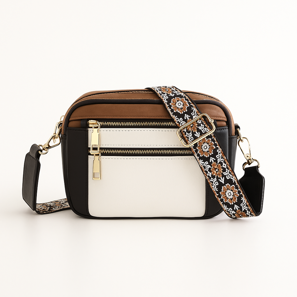 Sac à bandoulière femme, design bohème vintage chic. Un accessoire de mode élégant et pratique.