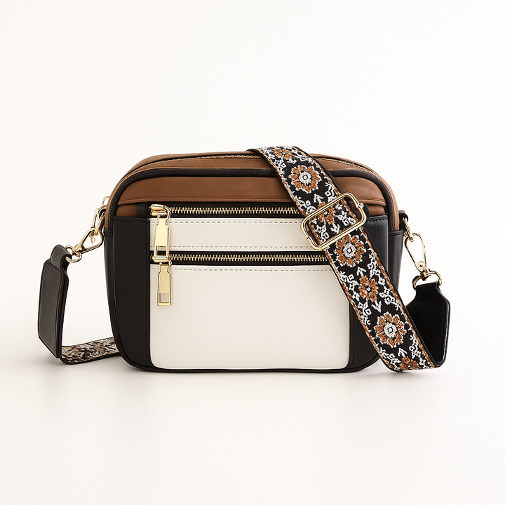 Sac à bandoulière femme, design bohème vintage chic. Un accessoire de mode élégant et pratique.