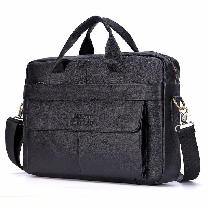 Sac ordinateur homme en cuir, élégant et fonctionnel, transport sûr pour votre portable professionnel.