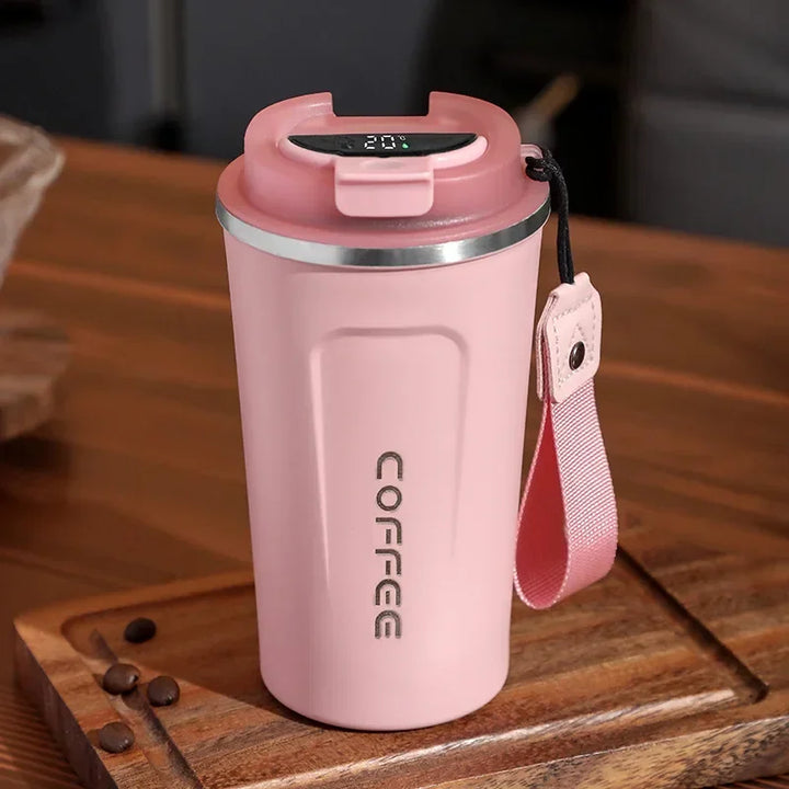 Mug de voyage intelligent, garde le café chaud, résistant et facile à transporter partout.