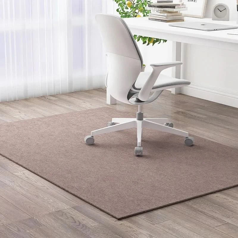 Tapis de bureau amortisseur de bruit pour sols durs, protège efficacement le plancher des roulettes.