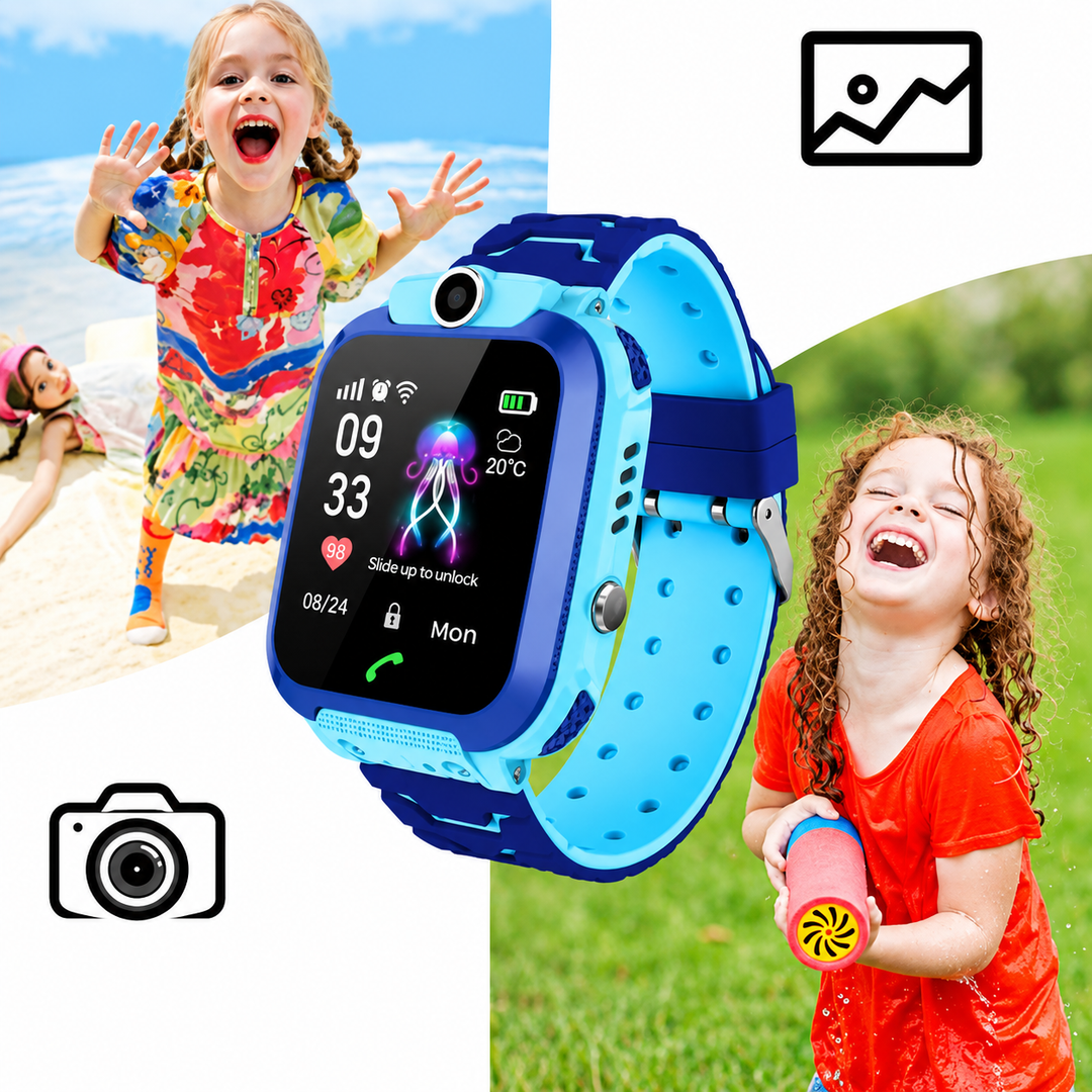 Montre connectée enfant facile à utiliser, interface intuitive pour une navigation simple par les enfants.